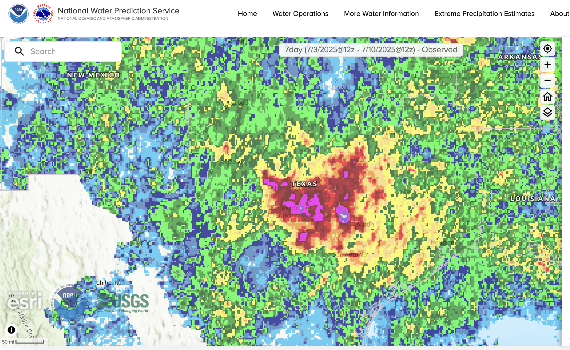 Texas Floods Rainfall