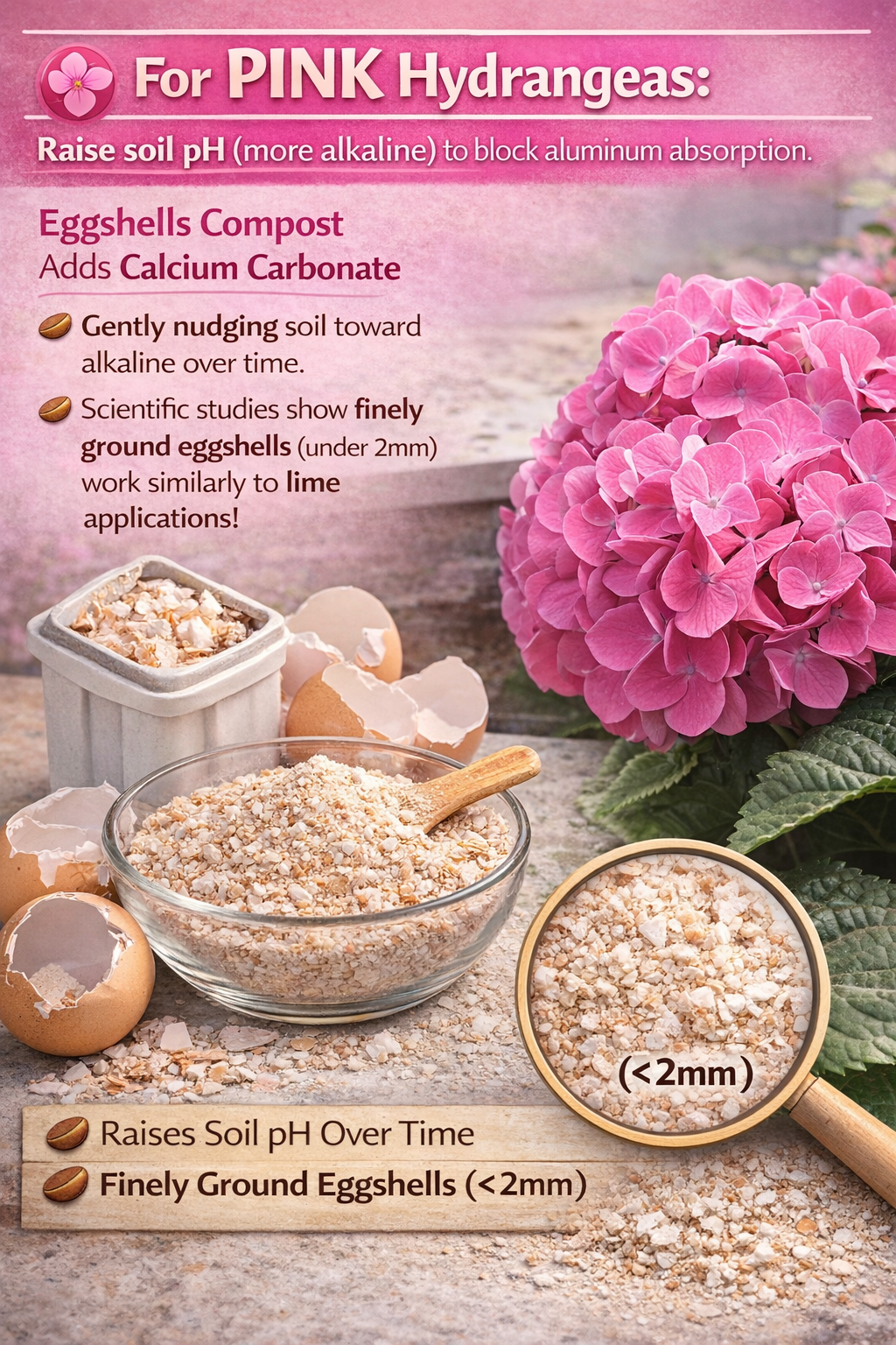 How to make hydrangea pink